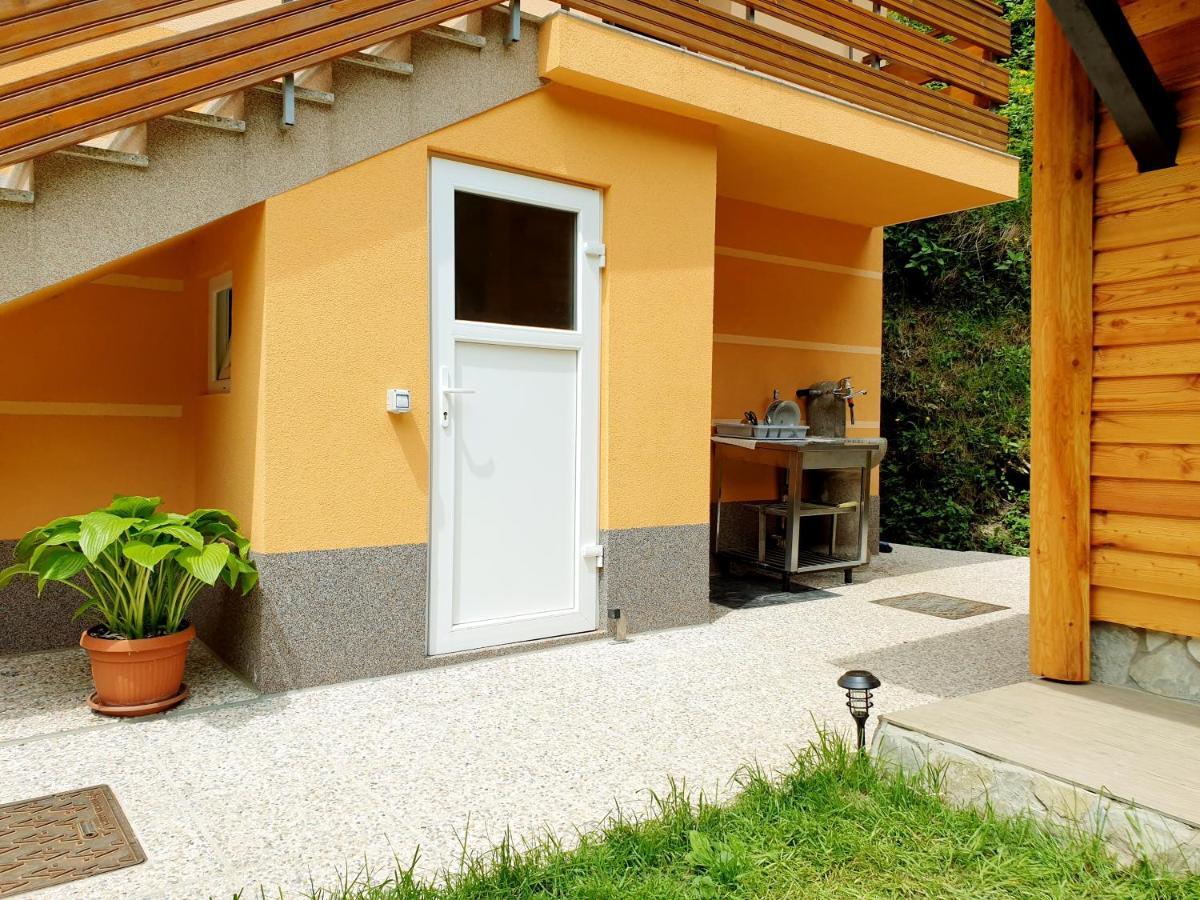 Apartment And Garden House Among The Mountains Podbrdo Buitenkant foto