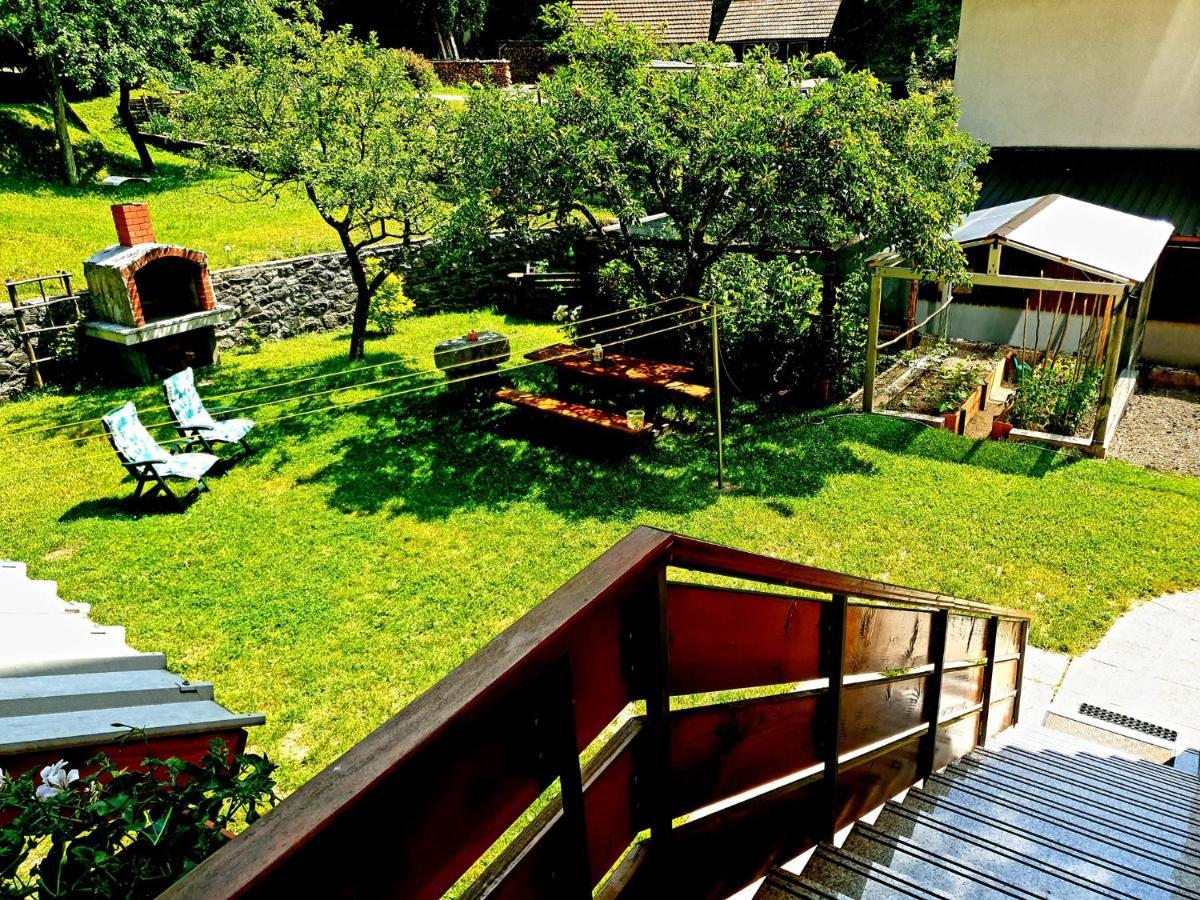 Apartment And Garden House Among The Mountains Podbrdo Buitenkant foto