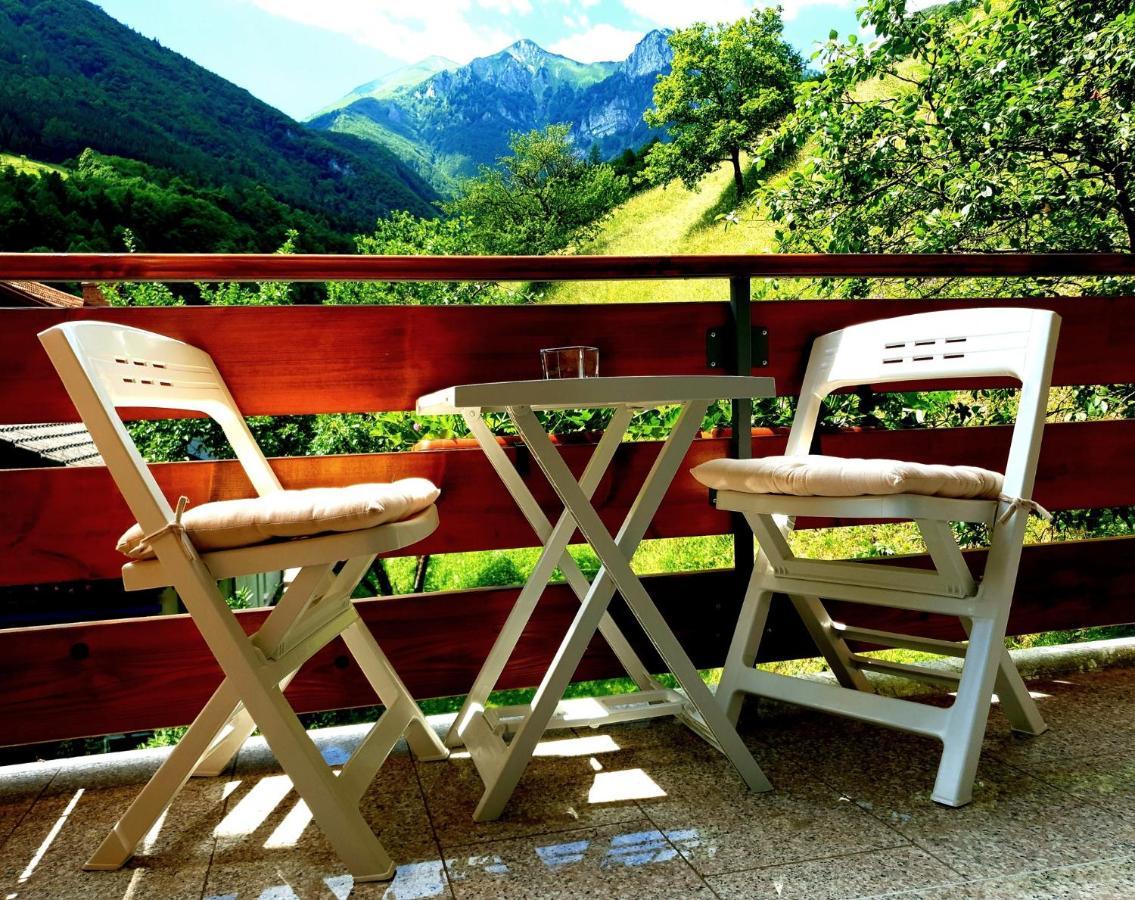 Apartment And Garden House Among The Mountains Podbrdo Buitenkant foto