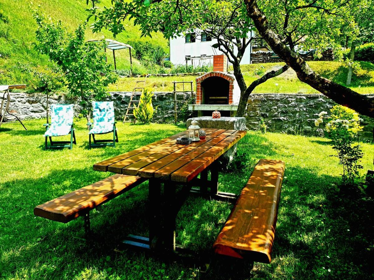 Apartment And Garden House Among The Mountains Podbrdo Buitenkant foto
